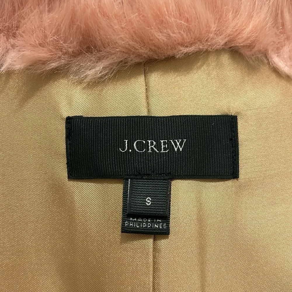 J. Crew Women's Faux Fur Vest Pink New Size Small